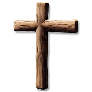 Rustic Wooden Cross Png 05252024 PNG image