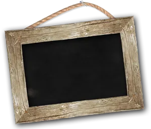 Rustic Wooden Photo Frame PNG image