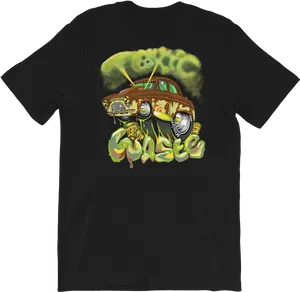 Rusty Car Graffiti T Shirt Design PNG image