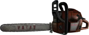 Rusty Chainsaw Isolated PNG