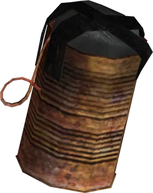 Rusty_ Grenade_ Model PNG image