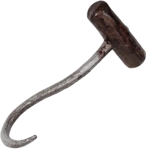 Rusty Metal Hook PNG image