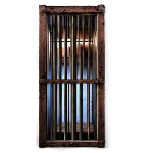 Rusty Prison Cell PNG 29