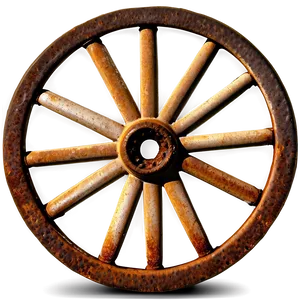Rusty Wagon Wheel Texture PNG 91