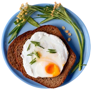 Rye Bread With Poached Eggs Png 23 PNG image