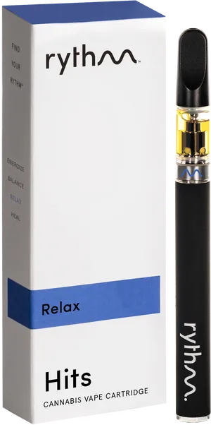 Rythm Relax Cannabis Vape Cartridge PNG image