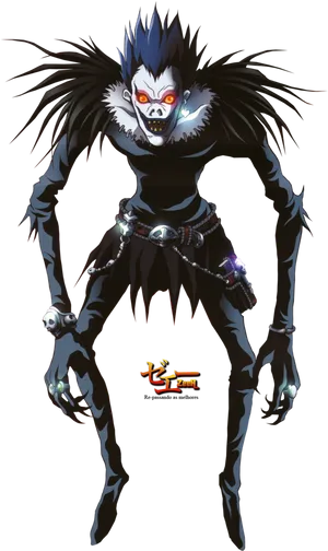 Ryuk Death Note Anime Character PNG image