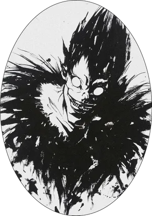 Ryuk Death Note Character Artwork PNG image