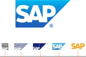 S A P Logo Evolution PNG image