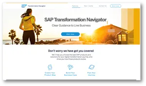 S A P Transformation Navigator Website Screenshot PNG image