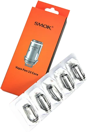 S M O K Vape Pen22 Core Replacement Coils PNG image