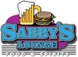 Sabbys Lounge Food Spirits Logo PNG image