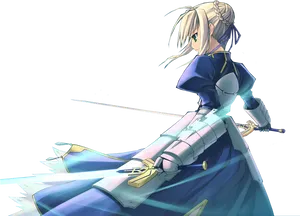 Saber Armedand Ready PNG image