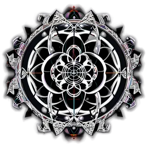 Sacred Geometry Tattoo Flash Png 06252024 PNG image