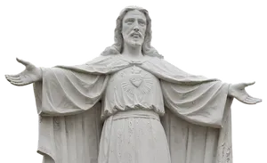 Sacred Heart Jesus Statue PNG image