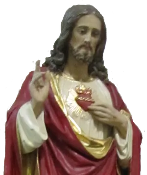 Sacred Heart Jesus Statue PNG image