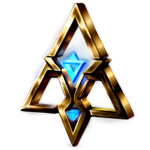 Sacred Triforce Illustration PNG Pdy1