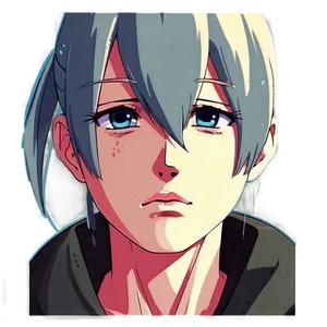 Sad Anime Character Crying Png Hwv29 PNG image