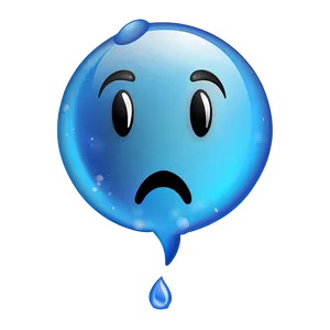 Sad Blue Emoji Png 55 PNG image