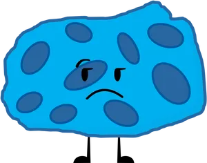 Sad Cartoon Asteroid PNG