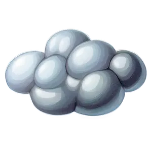 Sad Cartoon Cloud PNG 9