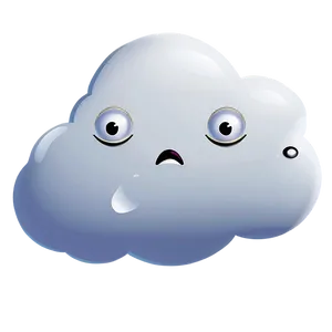 Sad Cloud Cartoon Png 06122024 PNG image