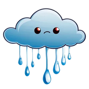 Sad Cloud Cartoon Png 06122024 PNG image