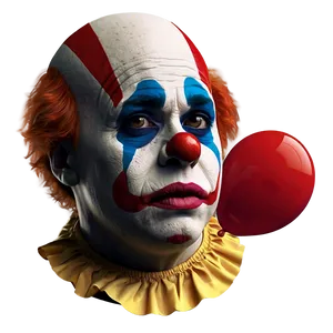 Sad Clown Portrait PNG 05232024