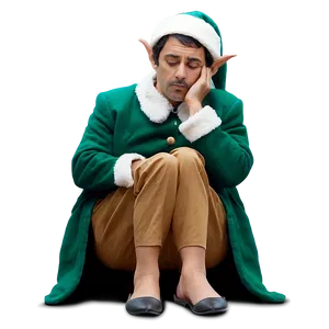 Sad Elf In Thought Png Njt PNG image