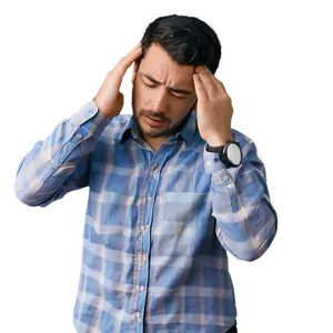 Sad Person Holding Head Png 88 PNG image