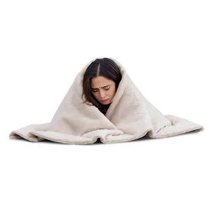 Sad Person In Blanket PNG Iig79 PNG
