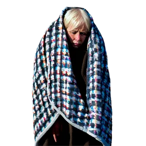 Sad Person In Blanket PNG Lre8