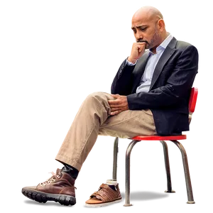 Sad Person In Isolation PNG 51