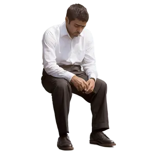 Sad Person In Shadow PNG 61