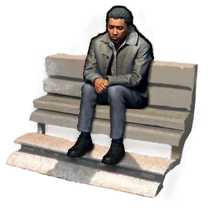 Sad Person In Shadow Png Ras PNG image