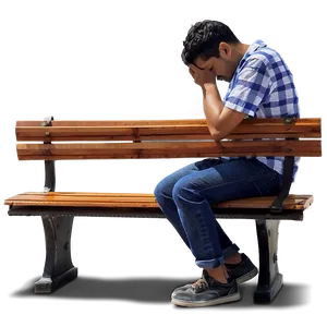 Sad Person Sitting Alone Png Jng PNG image