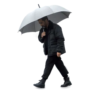 Sad Person Walking In Fog Png Gww PNG image