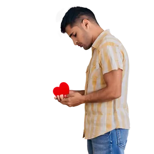 Sad Person With Broken Heart PNG 06122024