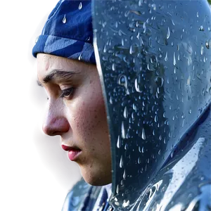 Sad Person With Raindrop Reflection Png 29 PNG image