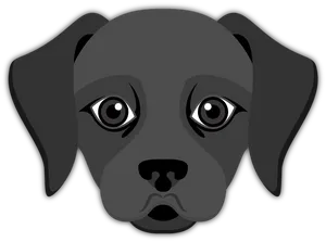 Sad Puppy Face Emoji PNG image