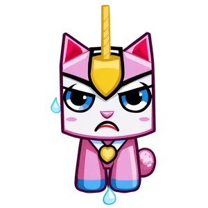 Sad Unikitty Tear Png 06242024 PNG image