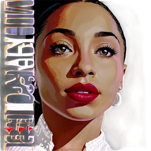 Sade Portrait Artwork Png 4 PNG image