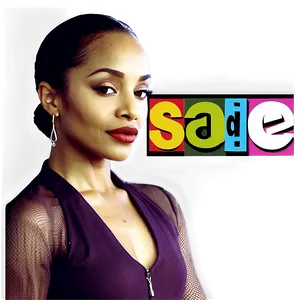 Sade Retro Concert Poster PNG Nav79 PNG