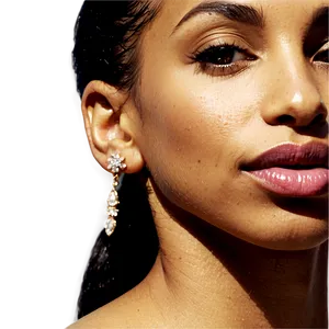 Sade's Iconic Earring Style PNG Fiy48 PNG