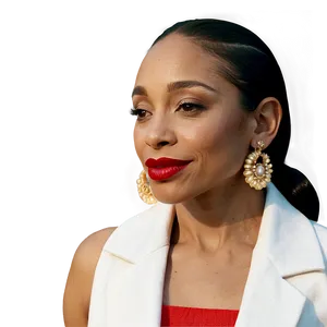 Sade's Iconic Earring Style PNG Igj