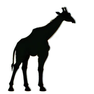 Safari Giraffe Silhouette PNG Air26