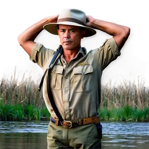 Safari Hat By The River PNG Cuh
