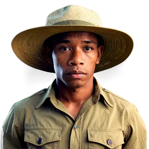 Safari Hat With Strap Png Dby PNG image