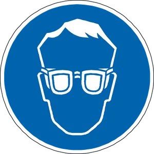 Safety Goggles Sign Icon PNG image