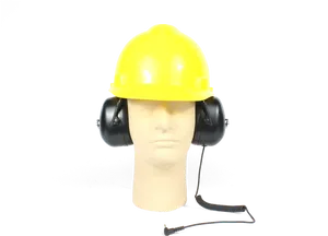 Safety Helmetwith Earmuffs PNG image